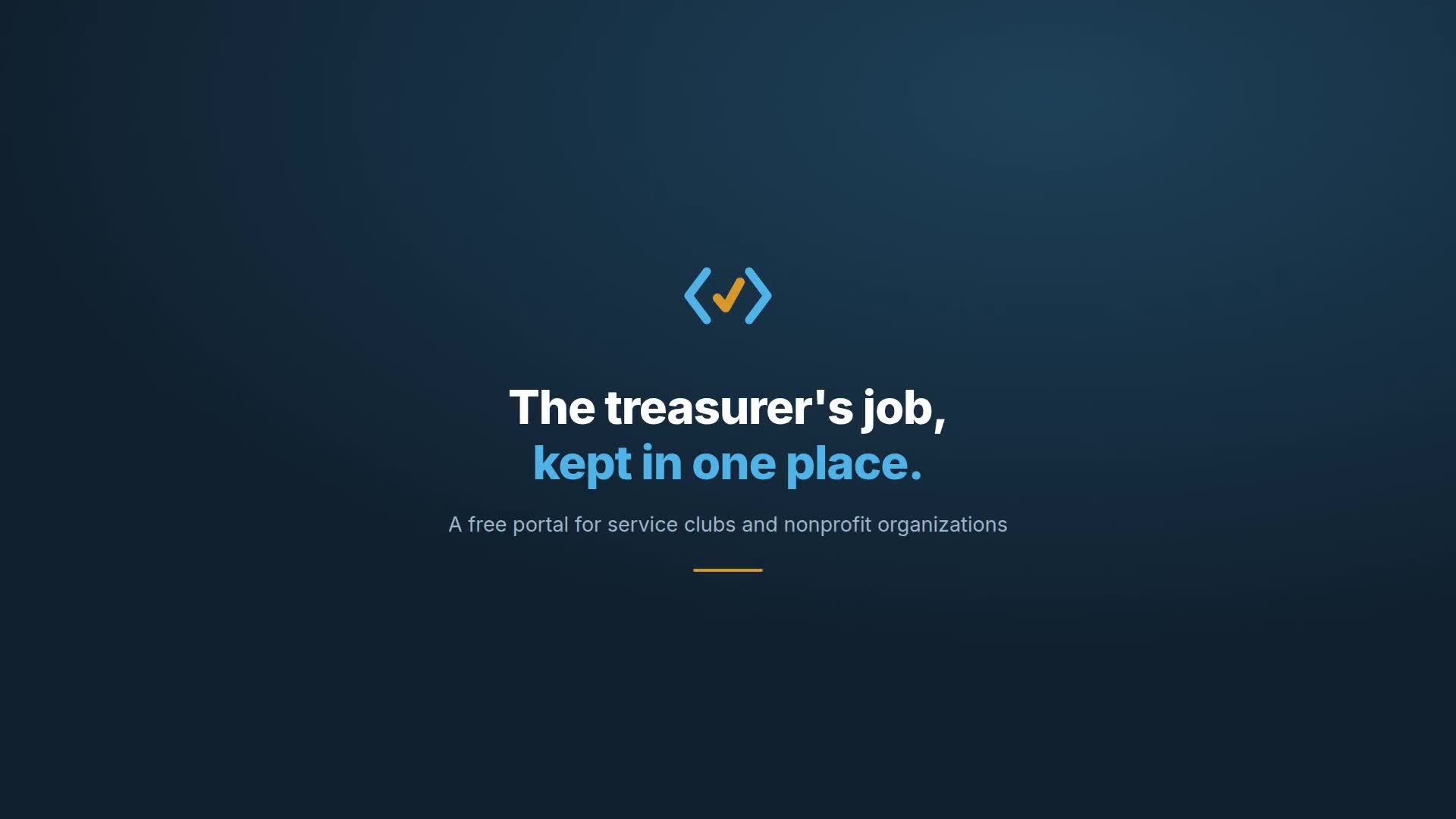 The club treasurer portal, showing cash on hand and what needs attention